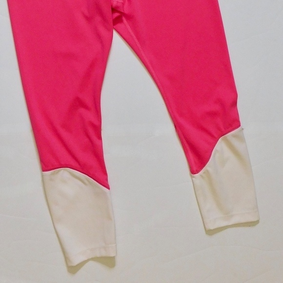 KATE SPADE Colorblock Leggings High Rise Waist Activewear Pink Gray White Large - Picture 6 of 16